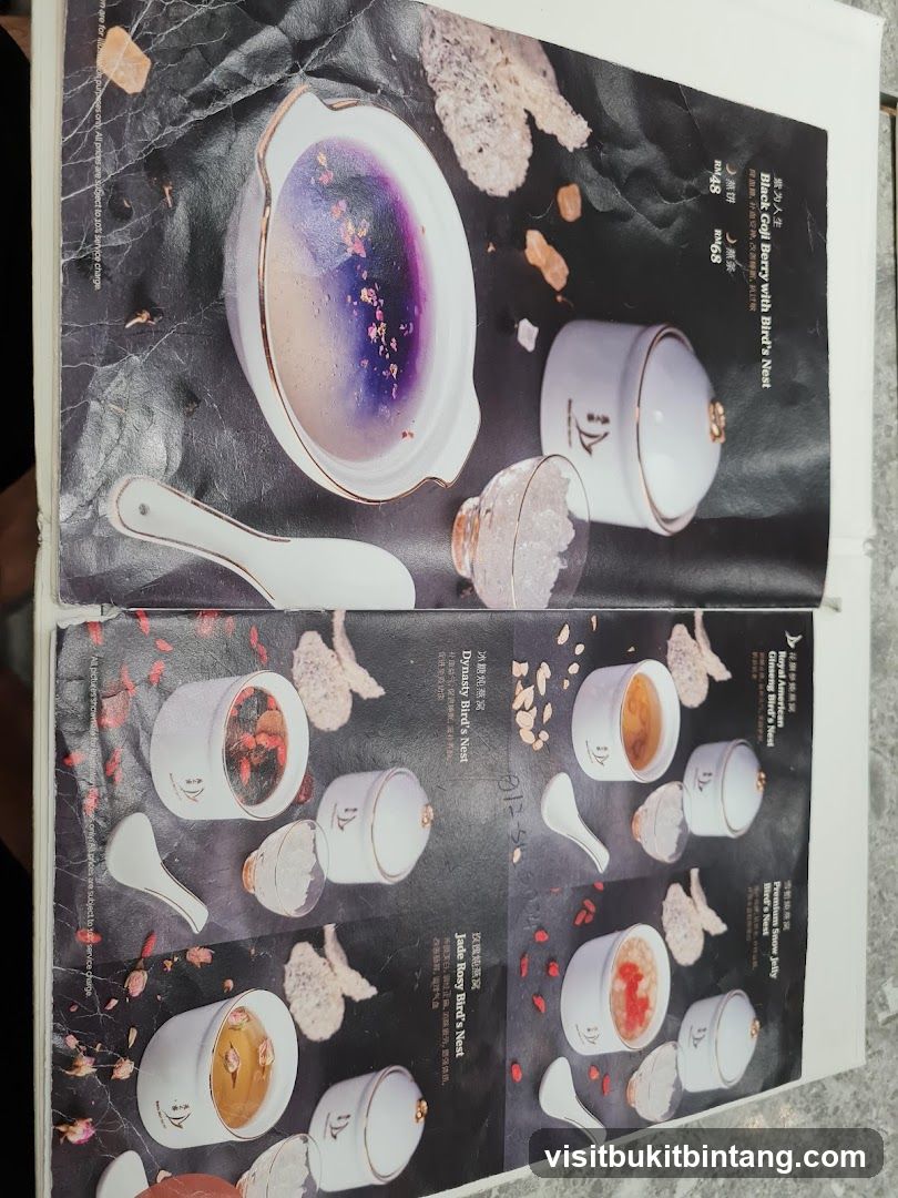 Bird's Nest Menu