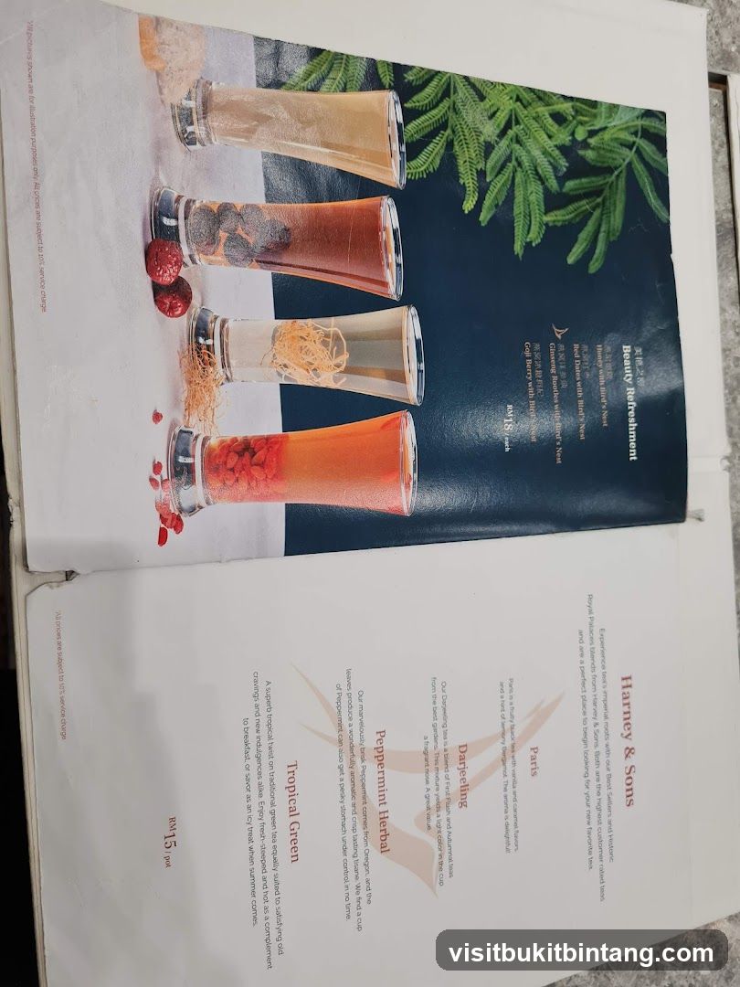 Harney & Sons Menu