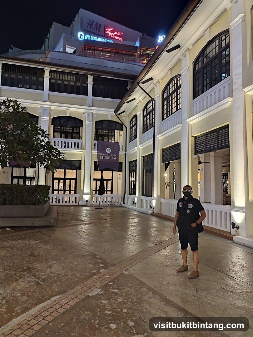 Museum Courtyard at Night
