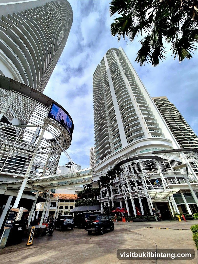 Modern Buildings and Palm Trees