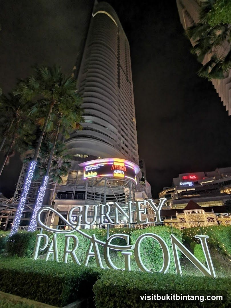 Gurney Paragon Signage at Night