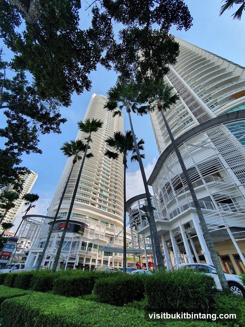 Modern High-Rise Buildings with Palm Trees