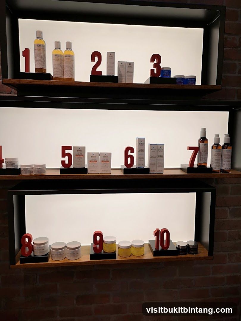 Skincare Products Display