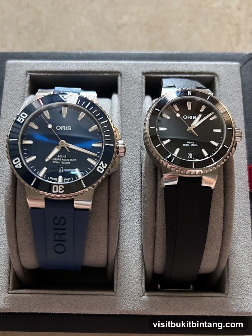 Two Oris Aquis Watches