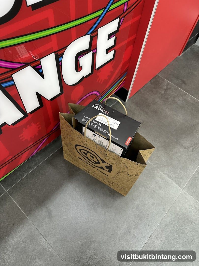 Shopping Bag with Electronics