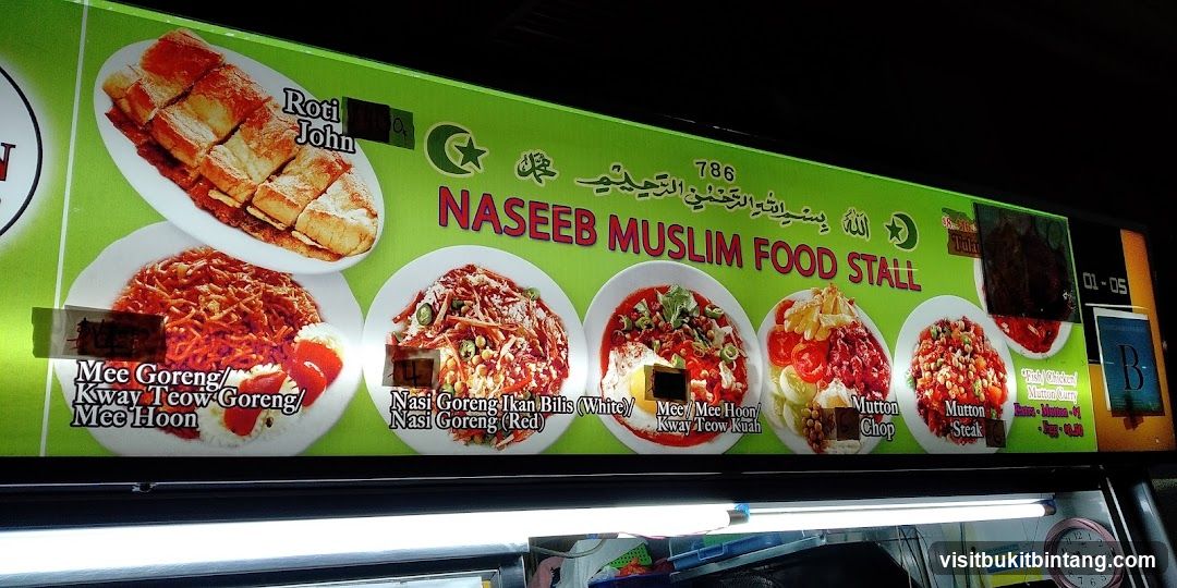 Naseeb Muslim Food Stall Menu