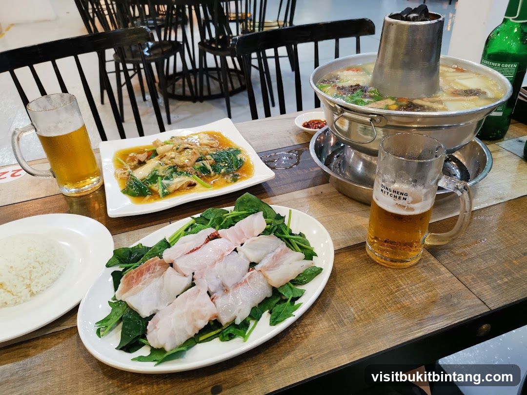 Hot Pot Meal with Beer