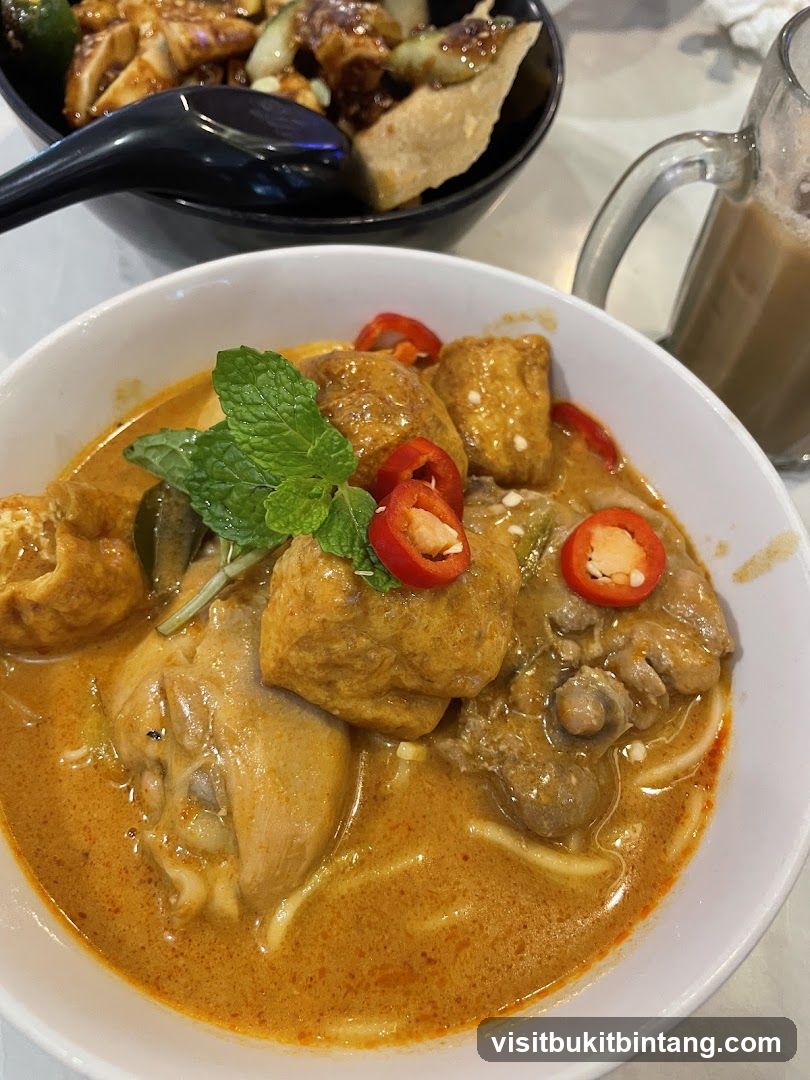 Curry Noodles with Chicken and Tofu