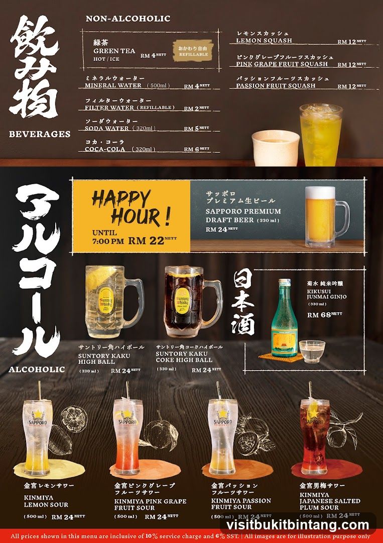 Beverages Menu