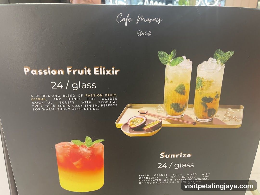 Cafe Marais - Drink Menu Board