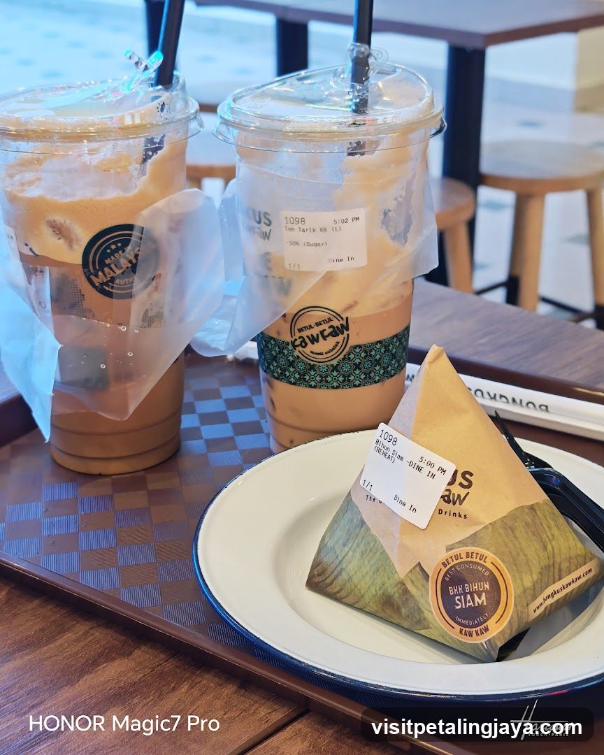 Iced Coffee and Snack at Betul Betul