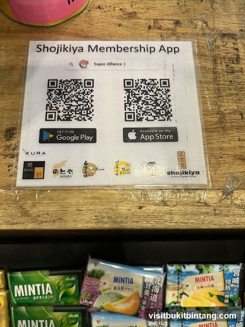 Shojikiya Membership App Information