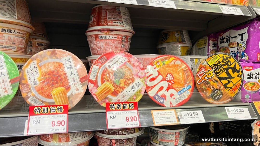 Assortment of Instant Noodles