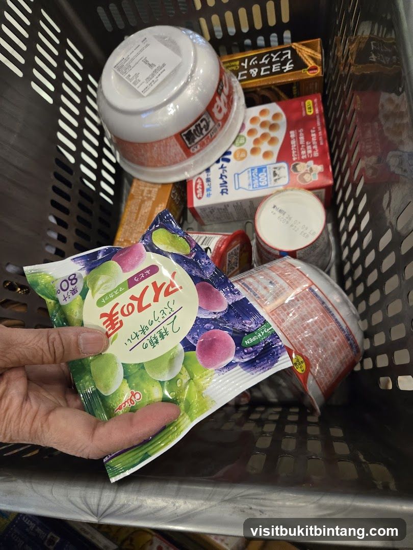 Groceries in a shopping basket