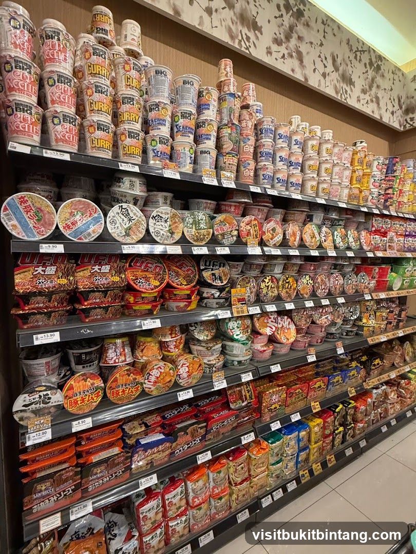 Assortment of Instant Noodles
