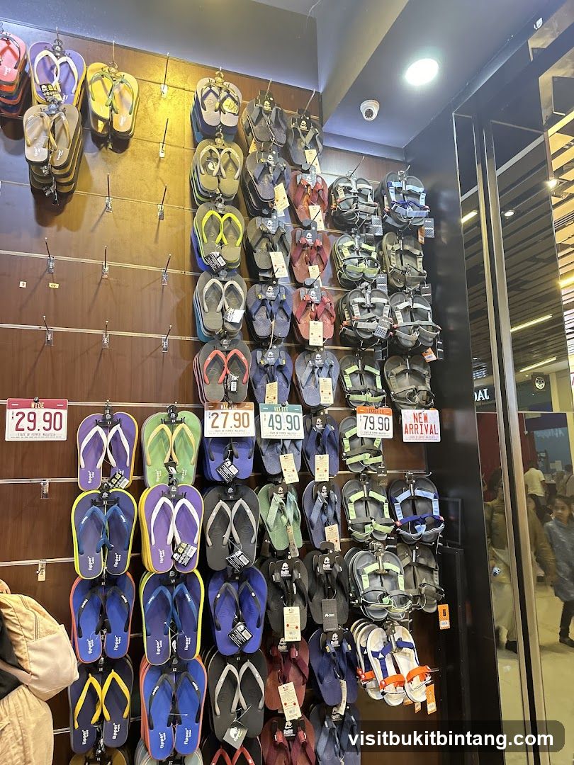Flip-flops and Sandals Display