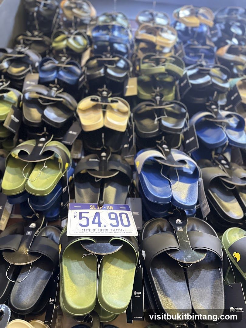 Display of Flip-On Sandals