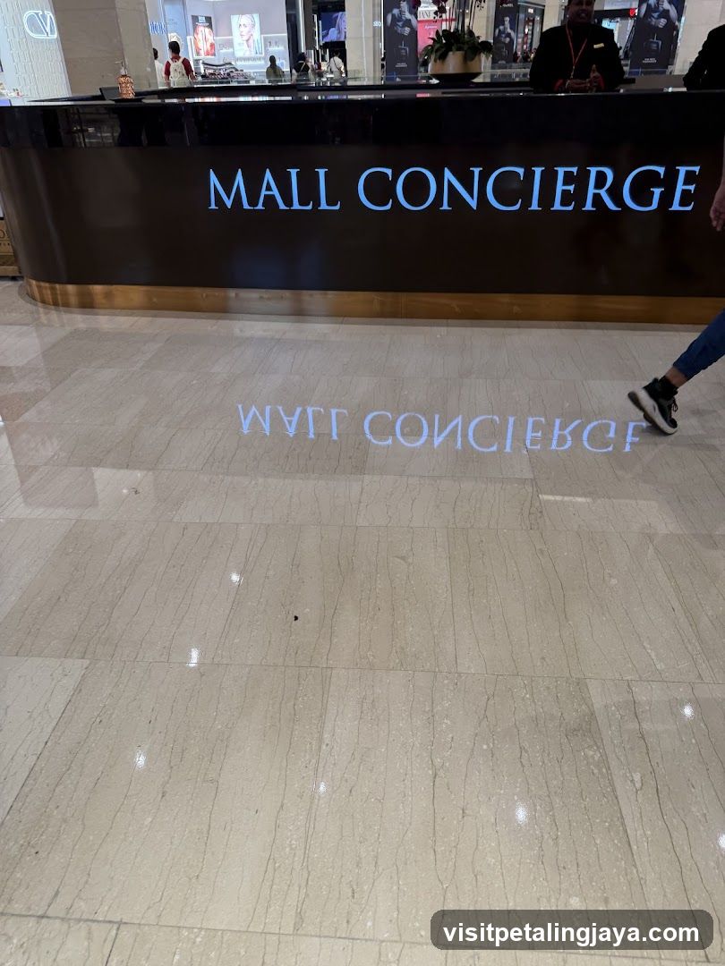 Mall Concierge Reception Area