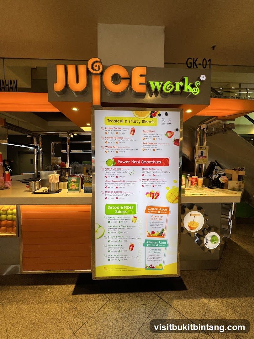 Juice Works Menu