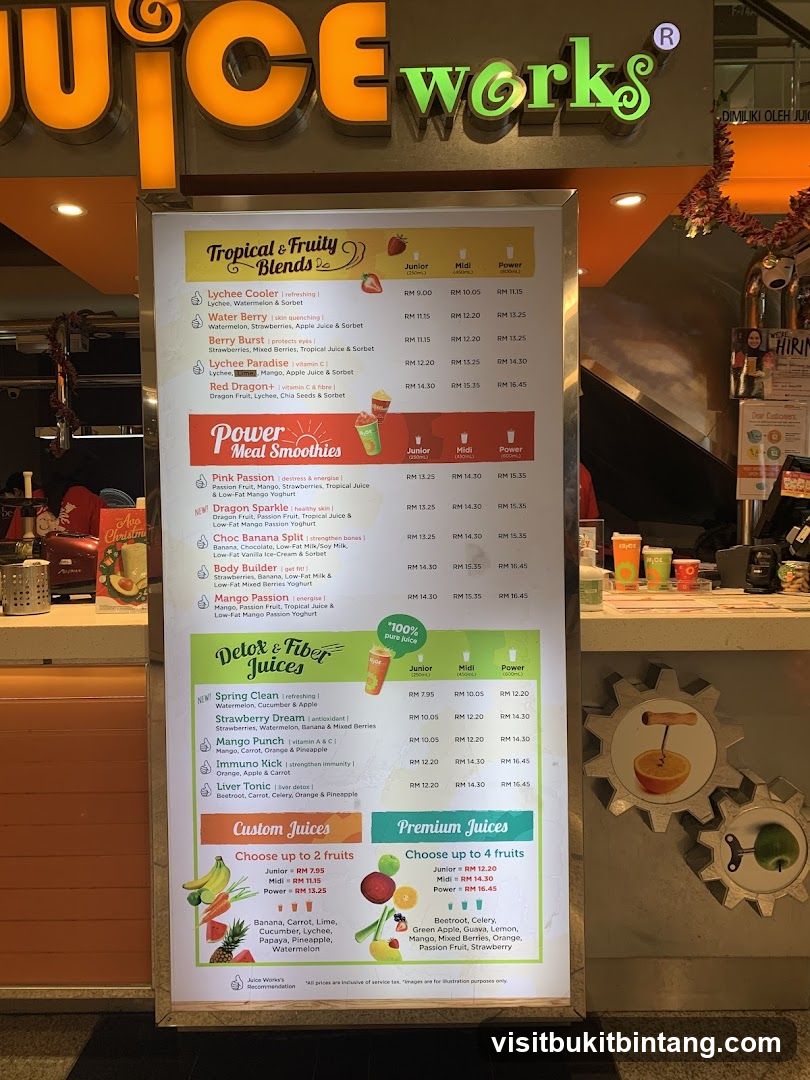 Juice Works Menu
