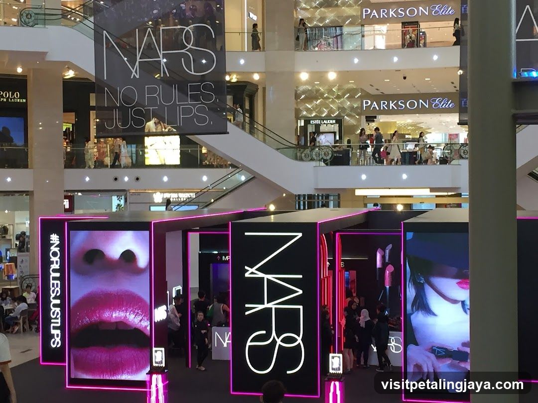 NARS Cosmetics Pop-Up Display in Shopping Mall
