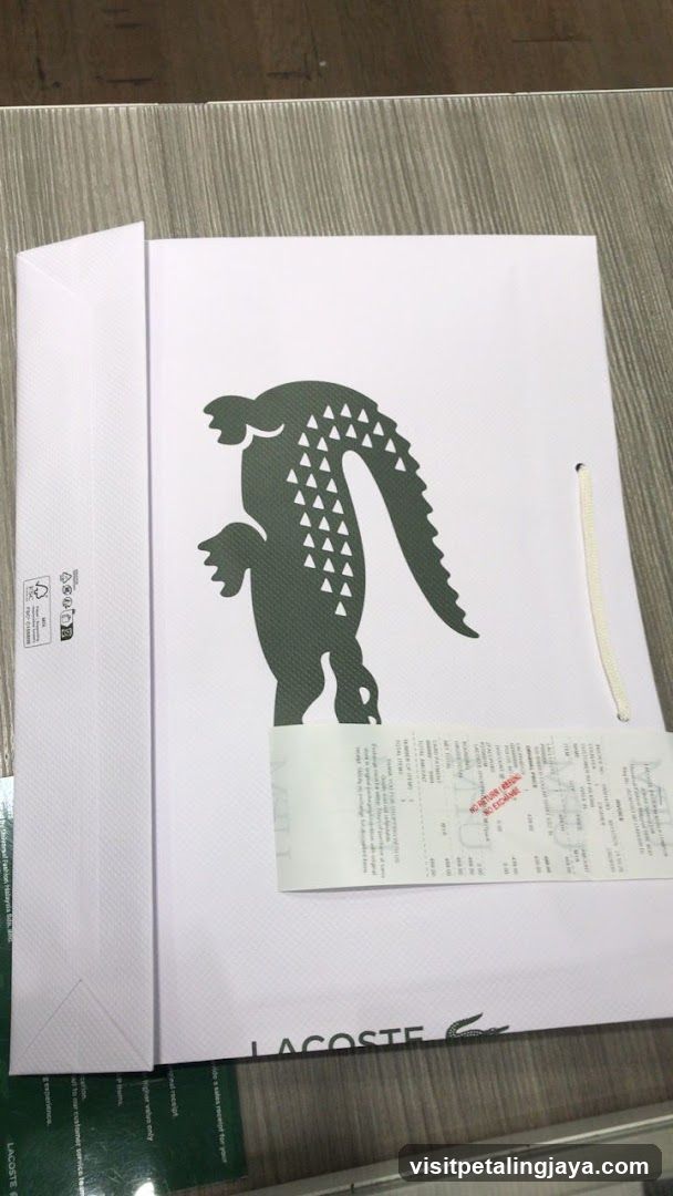 Lacoste Shopping Bag with Receipt