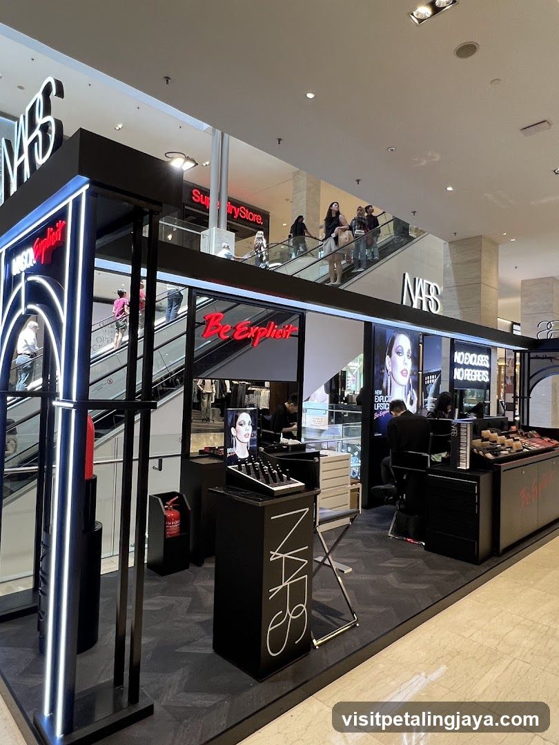 NARS Cosmetics Display in Mall
