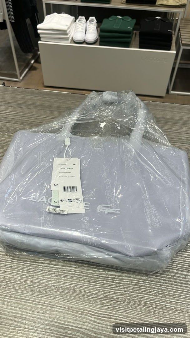 Lacoste Tote Bag Display