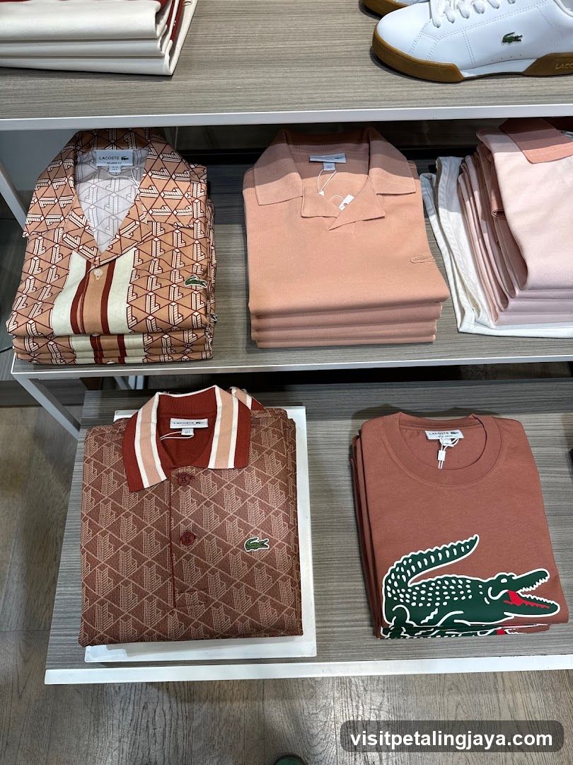 Lacoste Clothing Display