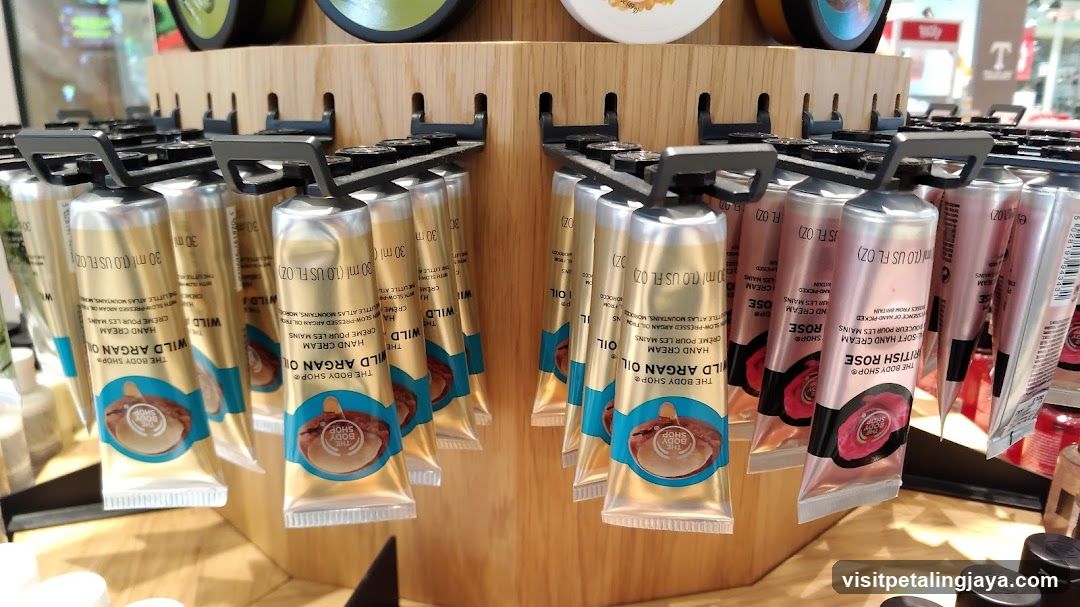 The Body Shop Hand Cream Display
