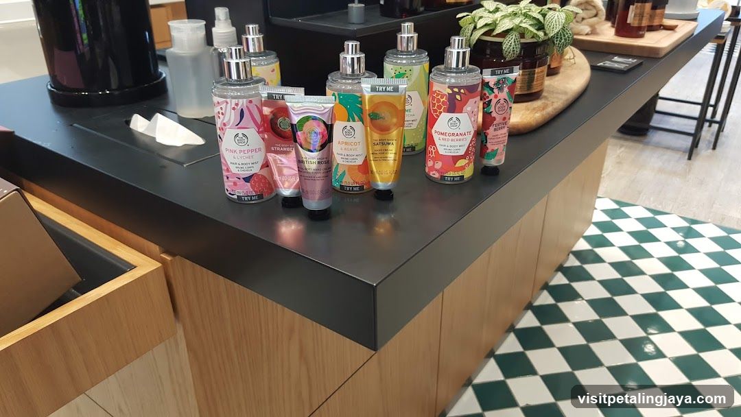 The Body Shop Product Display