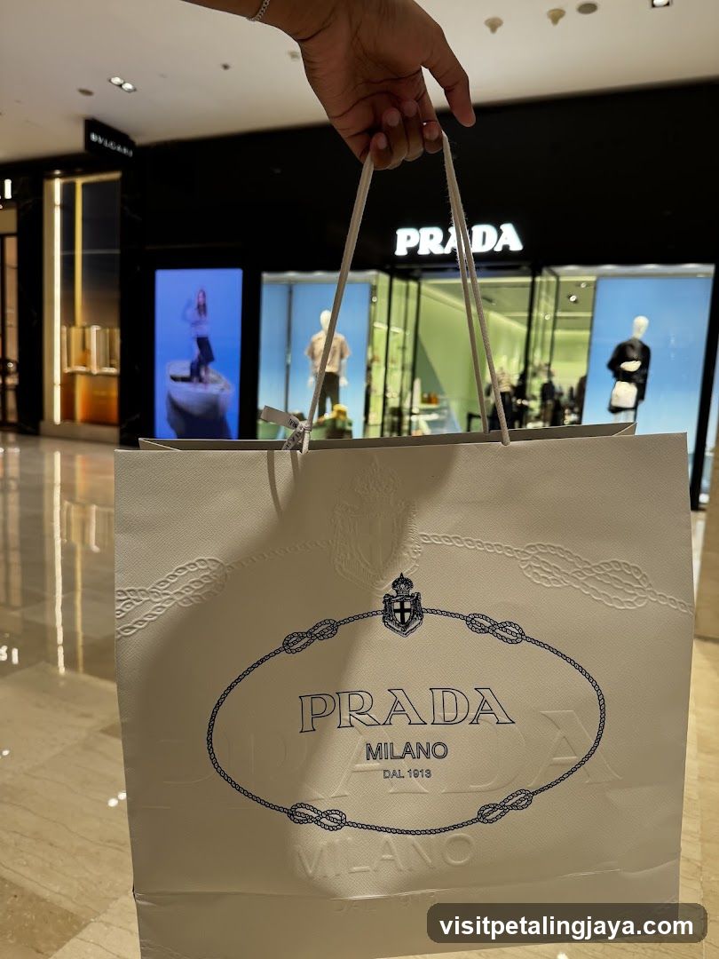Prada Shopping Bag in Mall