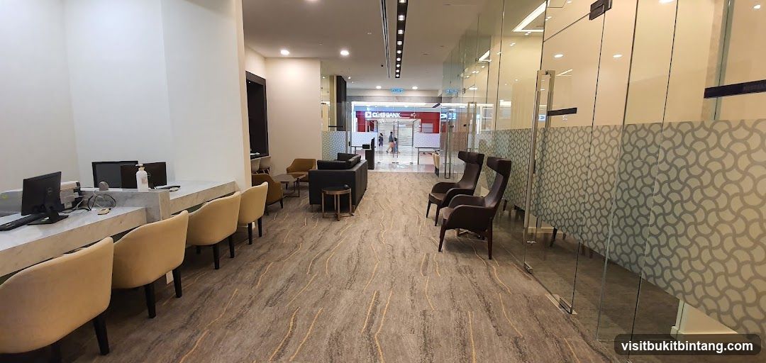 Bank Interior with Seating Area