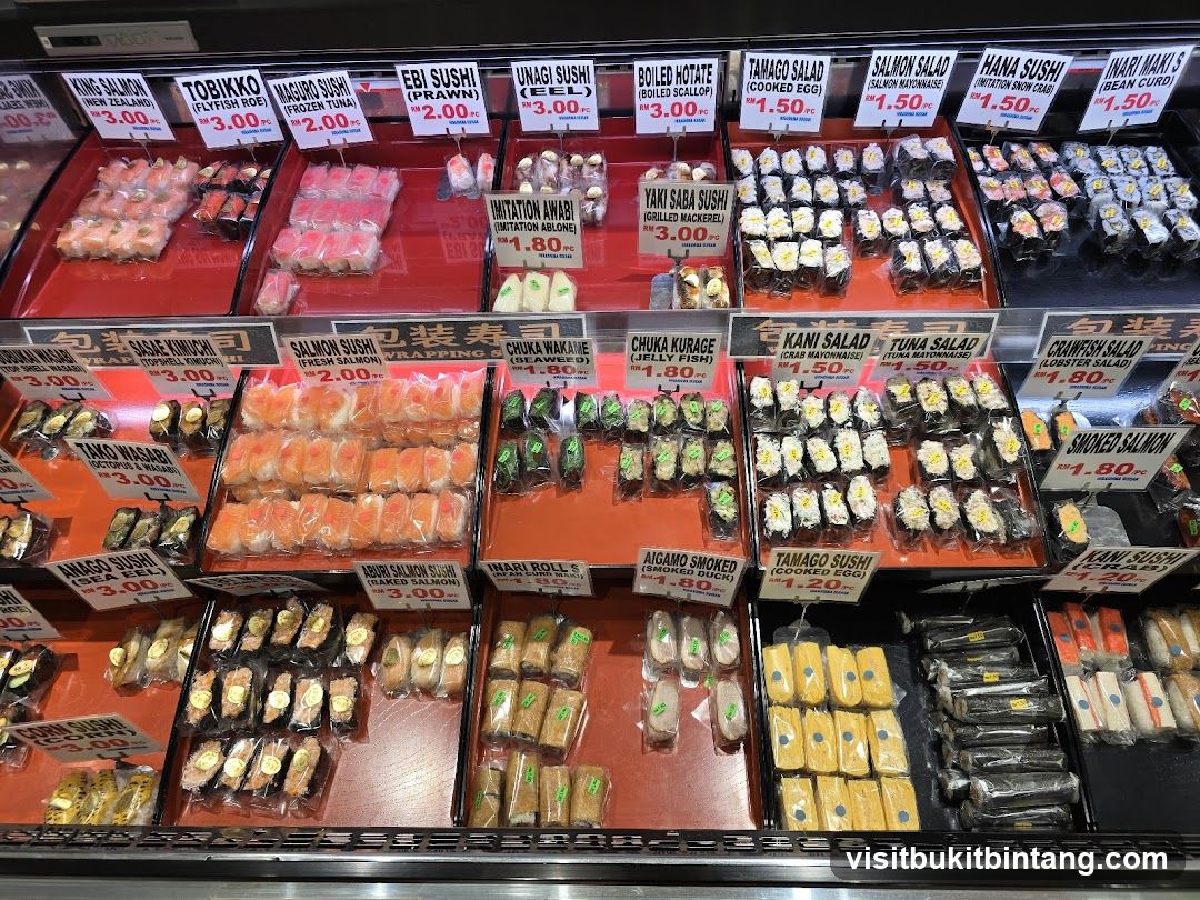 Assortment of Sushi and Salads