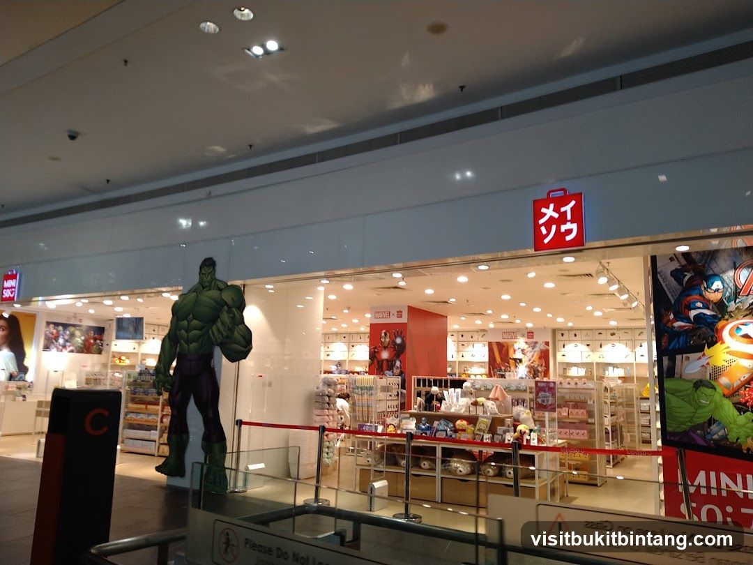 MINISO Storefront with Marvel Characters