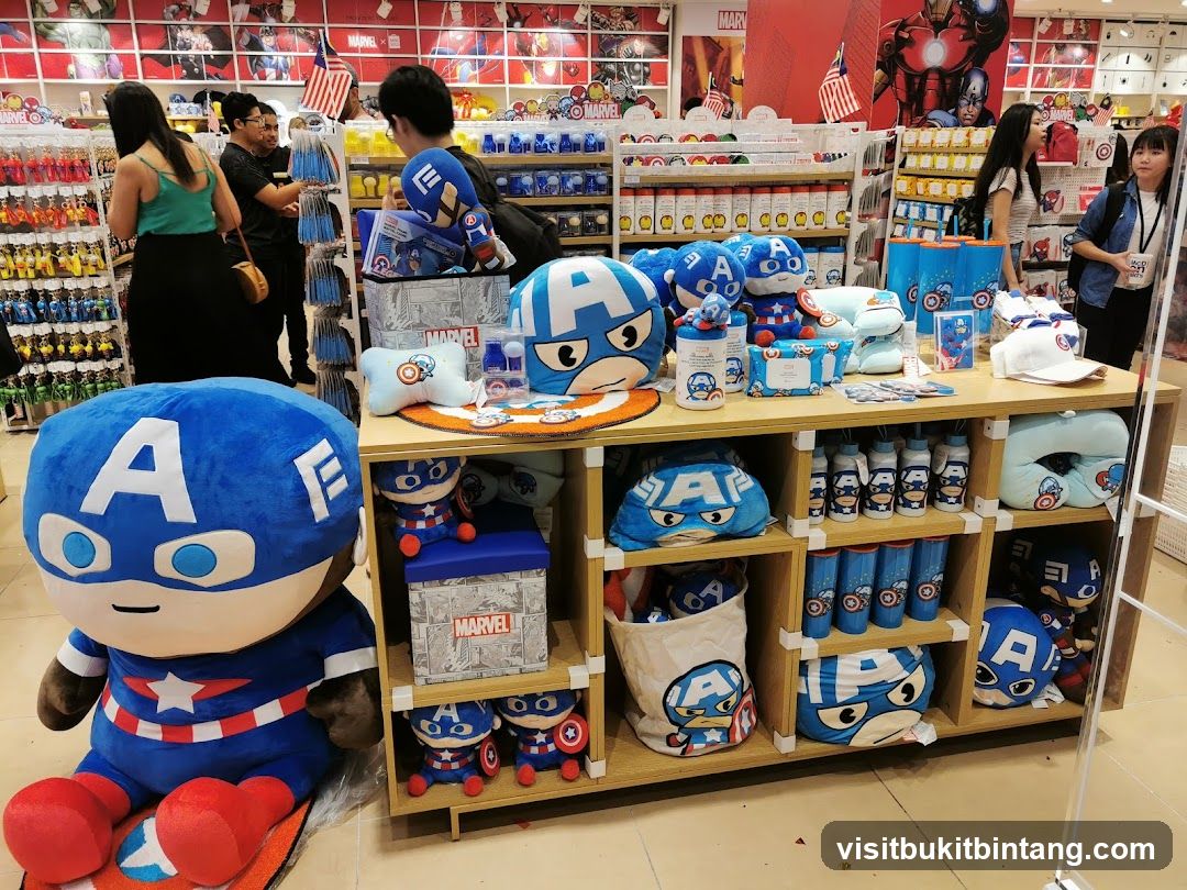 Captain America Merchandise Display