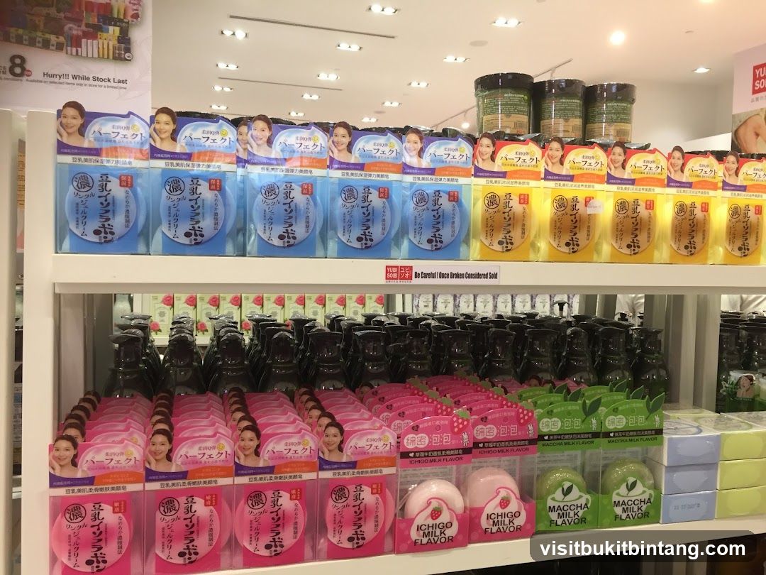 Skincare Products on Shelves