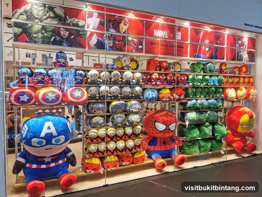 Marvel Merchandise Display