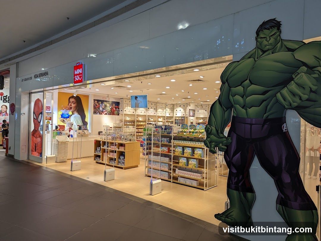 Miniso Storefront with Marvel Characters