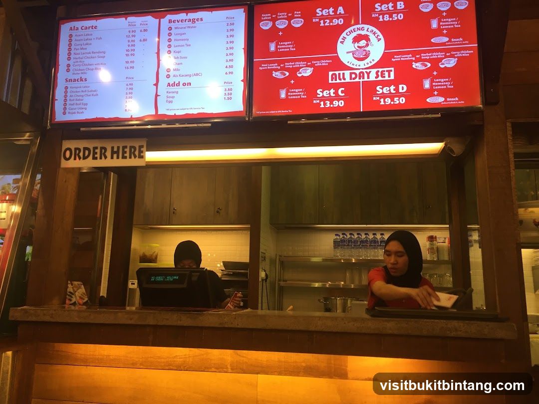 Ah Cheng Laksa Menu