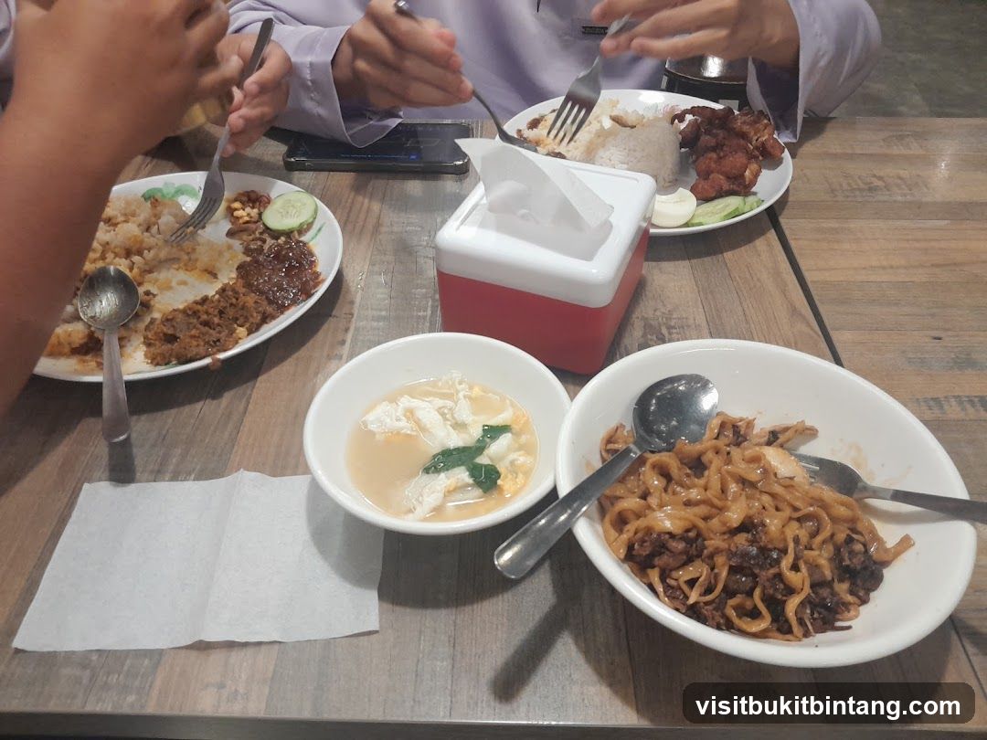 People eating at a restaurant