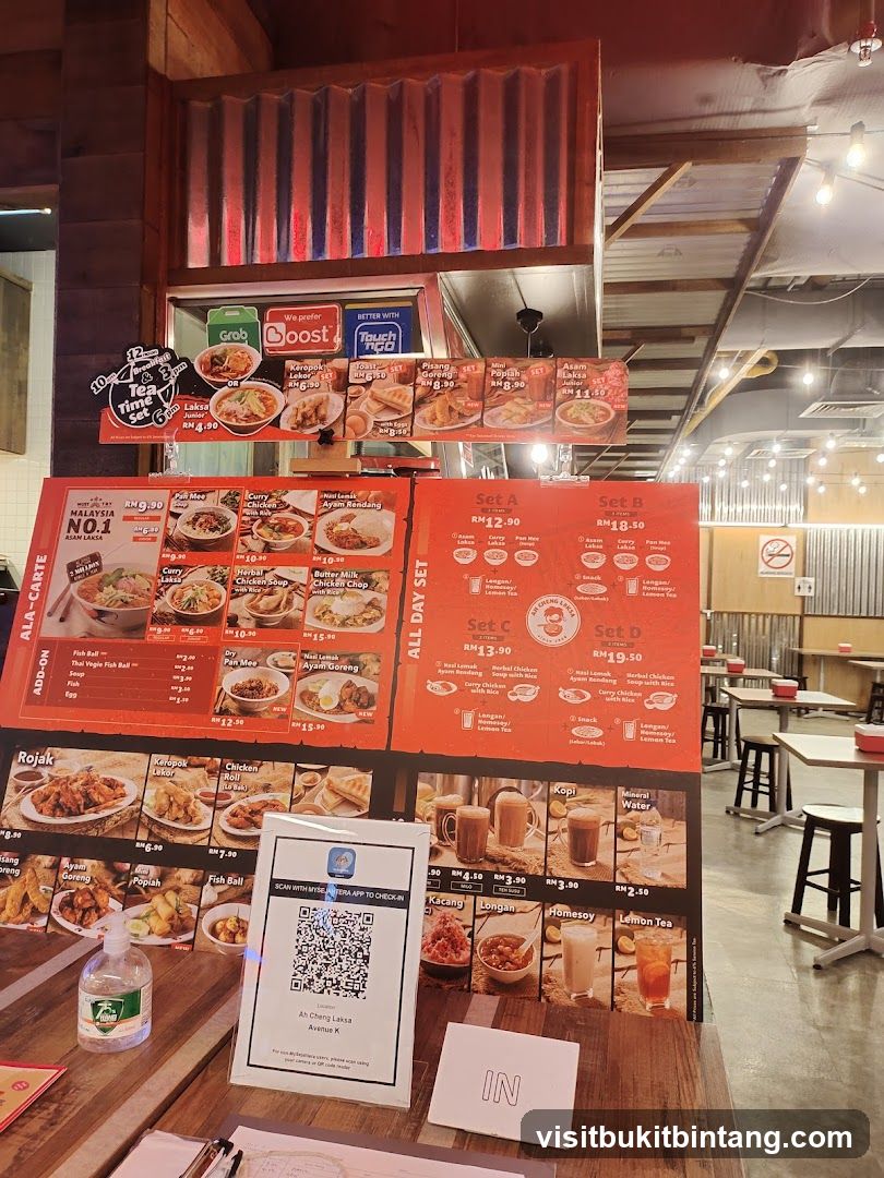 Restaurant Menu Display