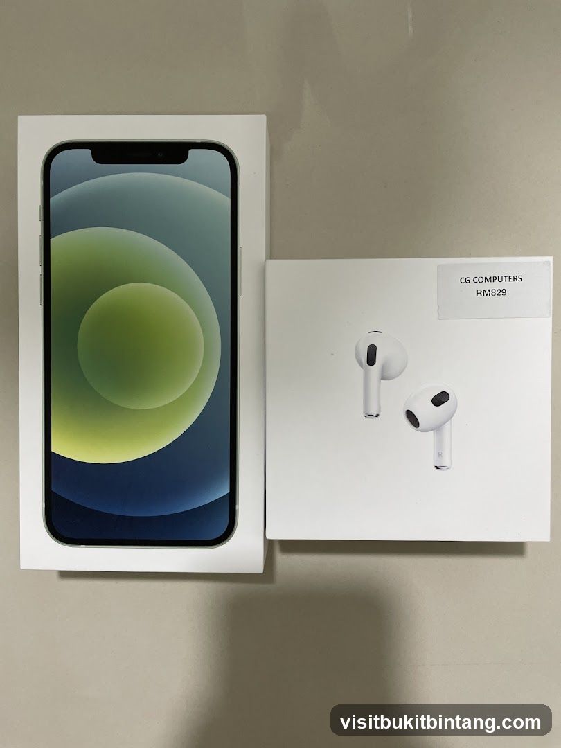 Apple iPhone and AirPods