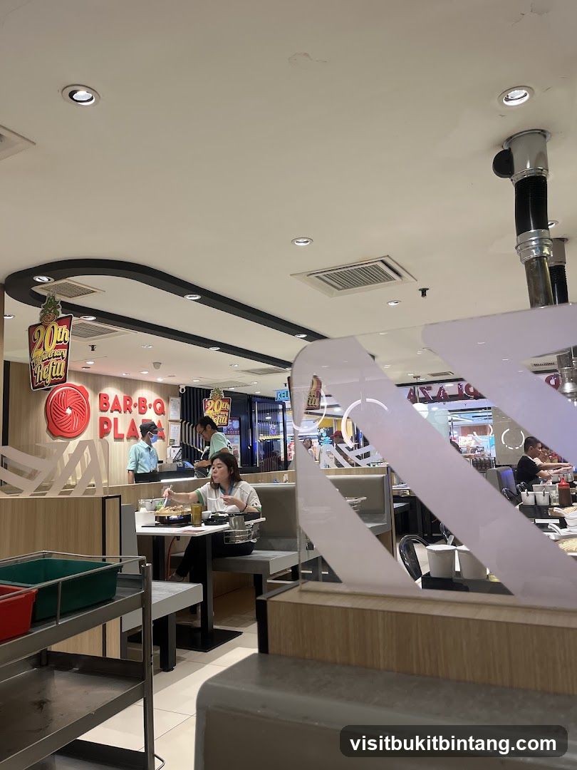 Interior of a Bar-B-Q restaurant