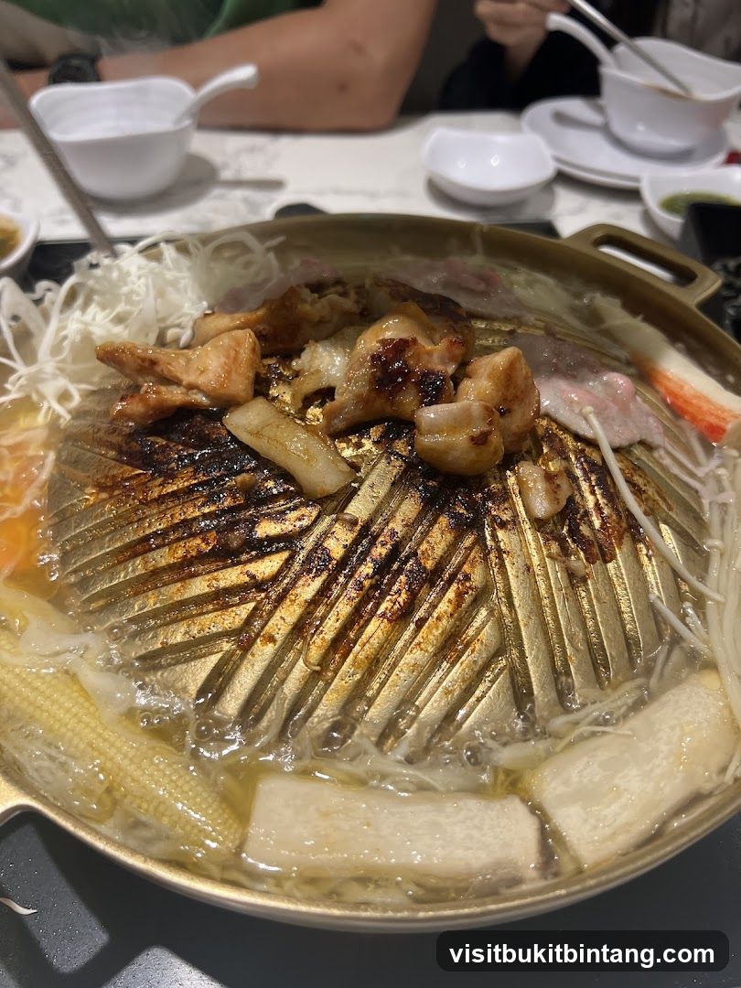 Grill Pan with Food