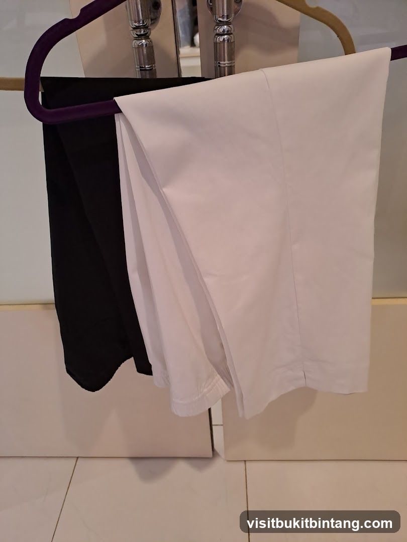 Black and White Trousers