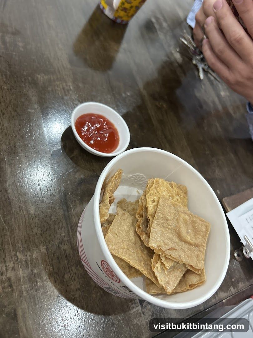 Fried Tofu Skin with Ketchup