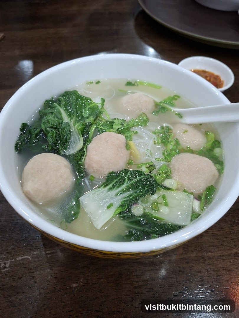Noodle Soup with Meatballs