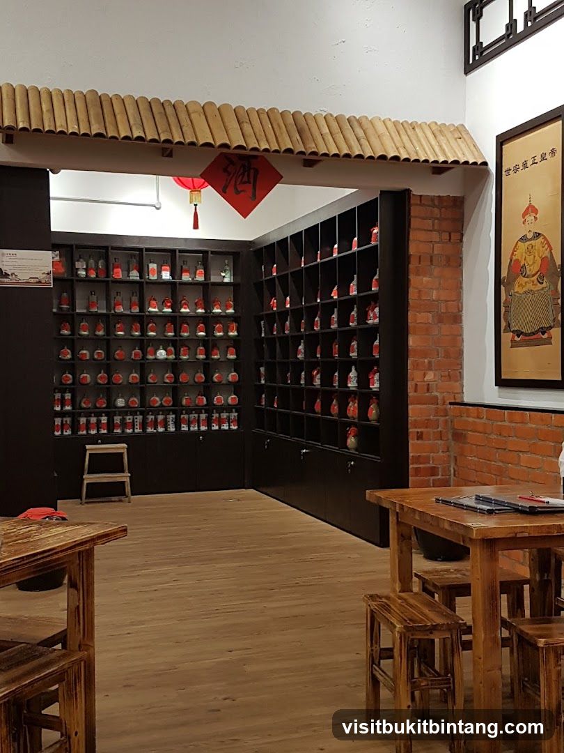 Interior of a shop with shelves of bottles