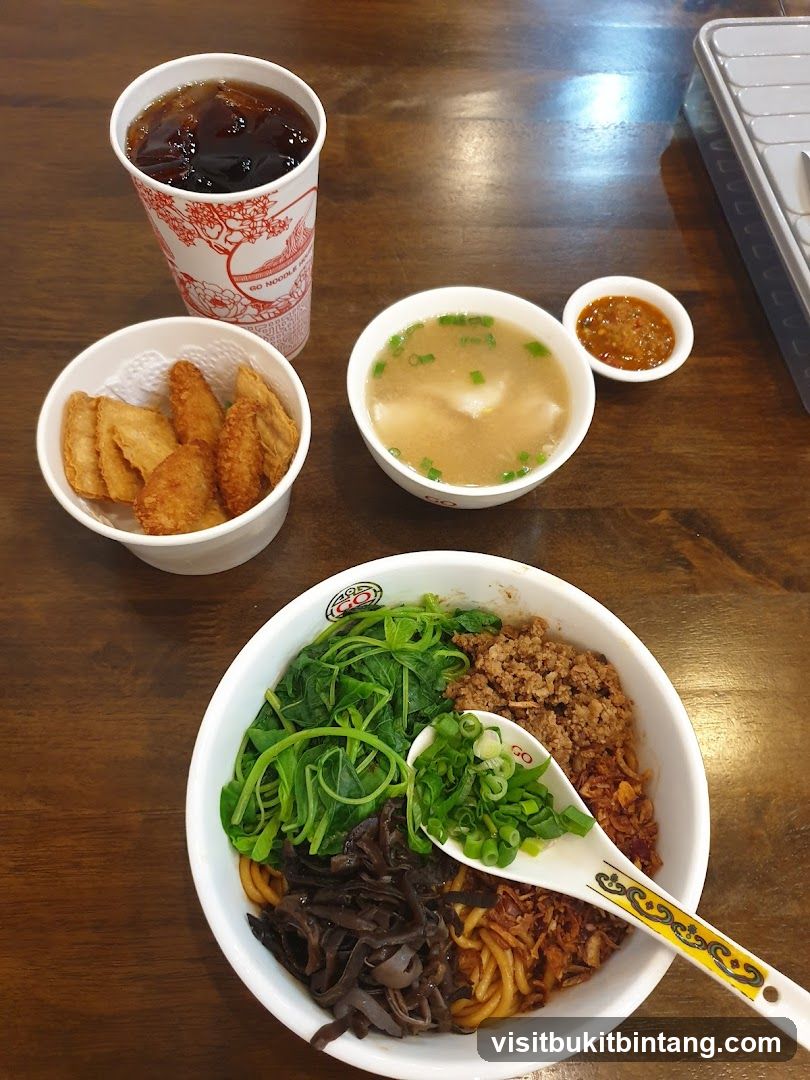 Noodle Dish with Sides